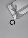 Кольцо из гематита рондель и белого агата 100275 фото 2