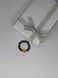 Кольцо из гематита рондель и розового агата 100275 фото 2