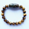 Браслет з тигрового ока та намистини ДЗІ