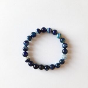 Браслет з синього агата