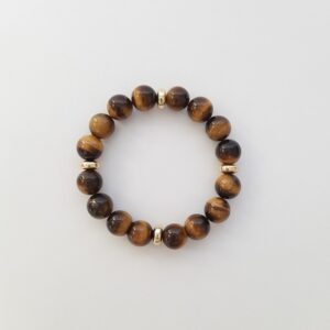 Браслет з тигрового ока та фурнитури MILANO LUX