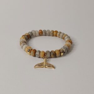 Браслет з королівської яшми з фурнітурой MILANO LUX