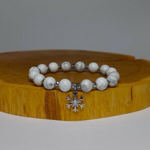 Браслет із кахолонгу і гематиту та фурнітури MILANO LUX