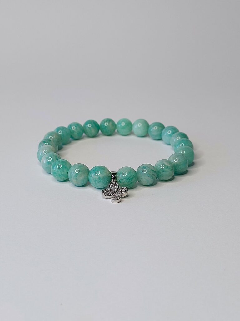 Браслет з амазониту та фурнітури MILANO LUX