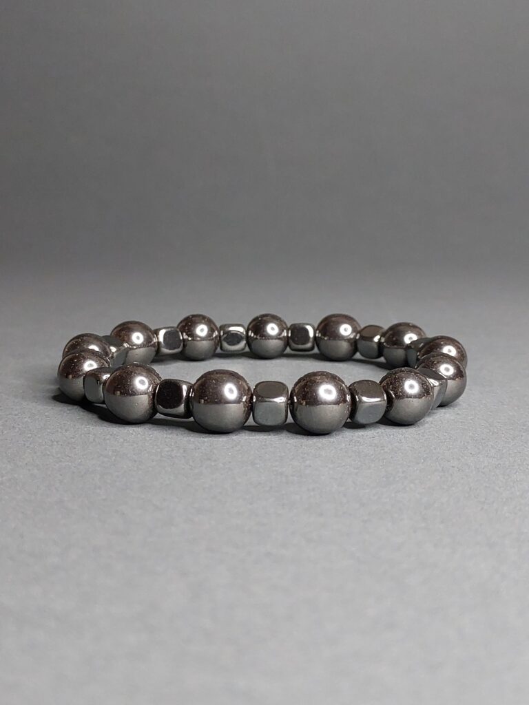 Браслет з натурального гематиту