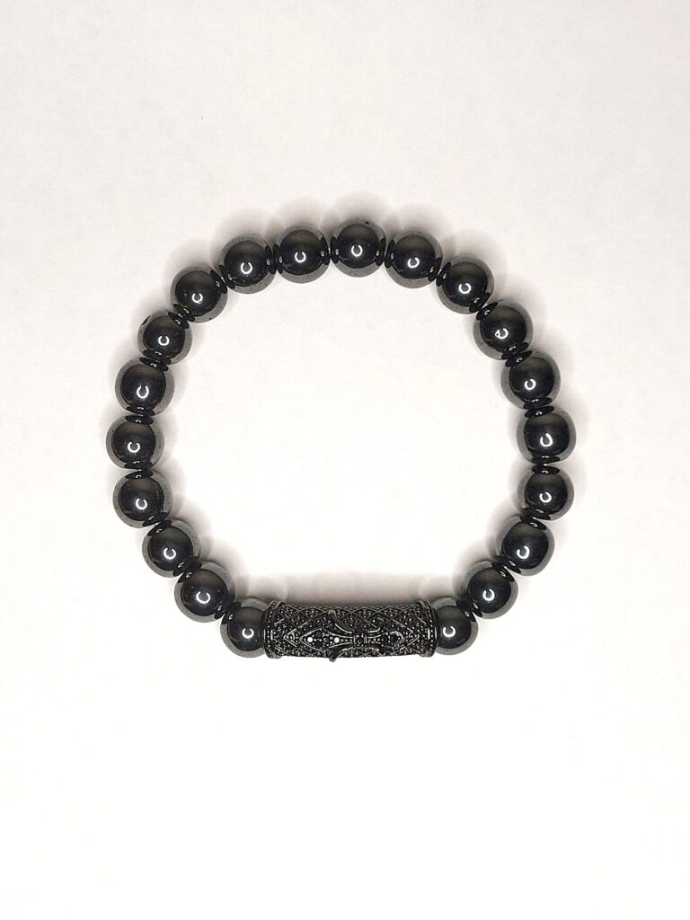 Браслет з гематиту та фурнітури MILANO LUX