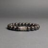 Браслет із чорного гематиту та руни Уруз “Жива сила”
