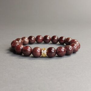 Браслет з граната та фурнітури MILANO LUX