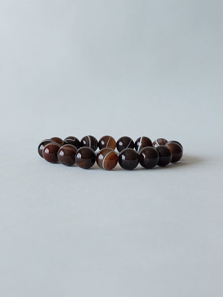 Браслет з смугастого агата