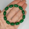 Браслет з натурального хризопразу та гематиту