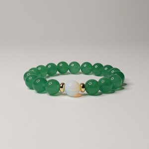 Браслет з нефрита та фурнітури MILANO LUX