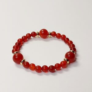 Браслет з сердоліку та фурнітури MILANO LUX