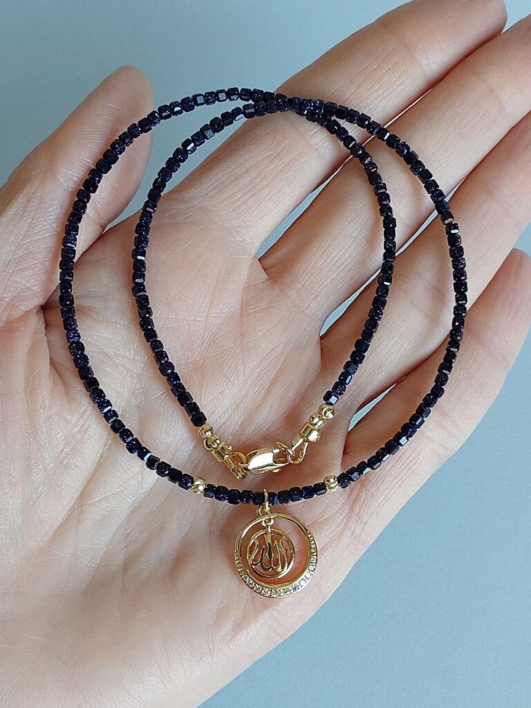 Чокер з синього авантюрину