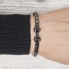 Чоловічий браслет з гематиту та фурнітури MILANO LUX
