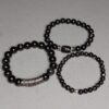 Сет браслетів з чорного агату “Чорна королева”